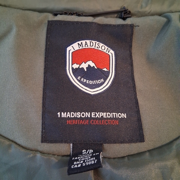 1 MADISON VERA Fox Fur Trimmed Hooded Parka Size Small - Picture 11 of 12